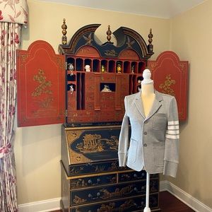 Thom Browne Four Bar Jacket in light grey